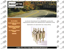 Tablet Screenshot of magnetyzery.netmot.pl